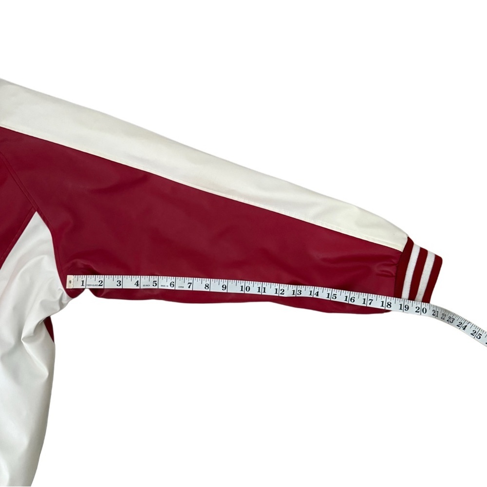 Vintage Steve & Barry's Indiana University Embroidered Leather Varsity Jacket - Picture 12 of 12